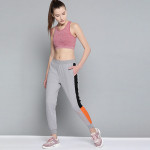 Women Grey Solid Slim Fit Bio-Wash Antimicrobial Lifestyle Joggers