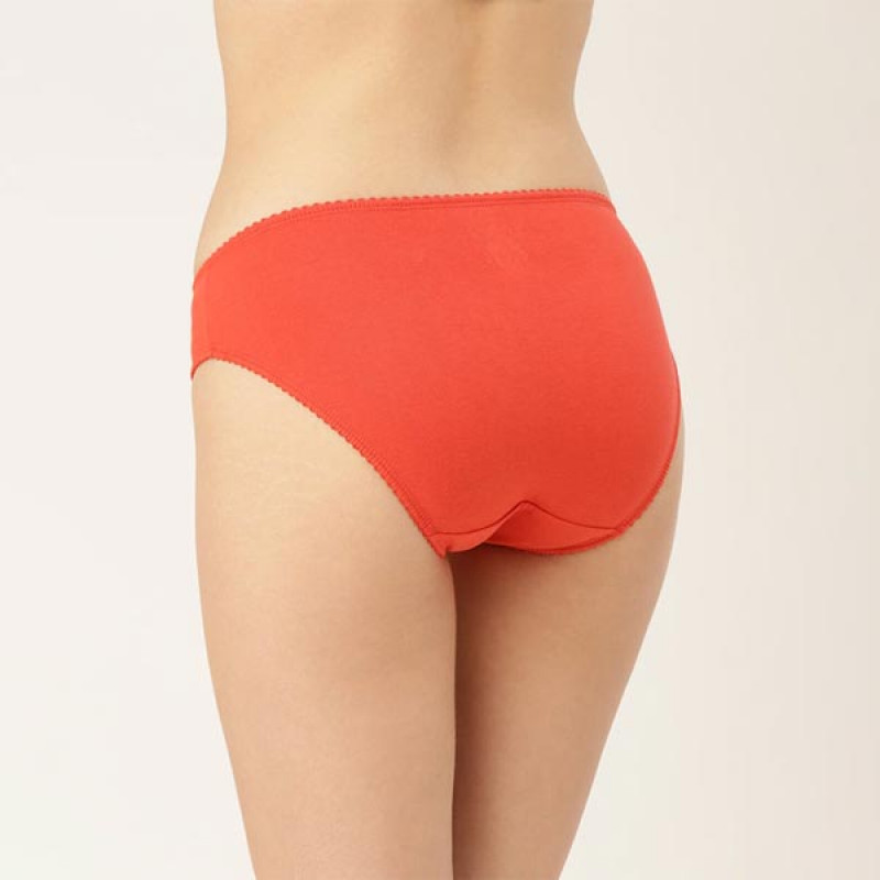 Women Pack of 3 Pure Cotton Solid Briefs